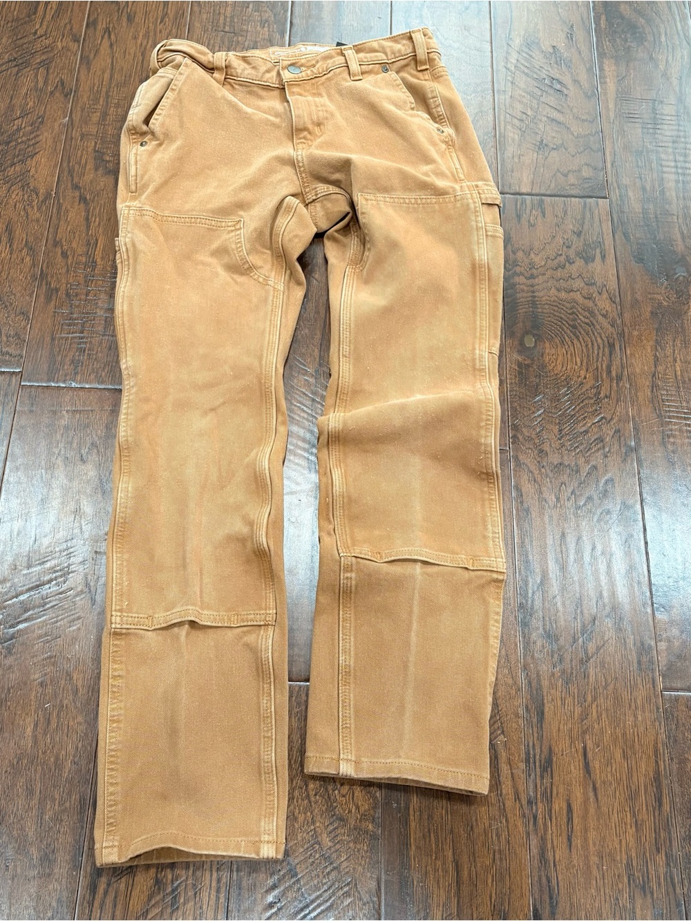 Carhartt 104296 Women's Brown Rugged Flex Relaxed Fit Stretch Twill Pant Sz 4